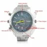 Montre caméra Full HD 1080P 8Go gris waterproof vision de nuit