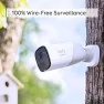 Caméras de surveillance IP sans fil intérieur et extérieur autonomie de 365 jours