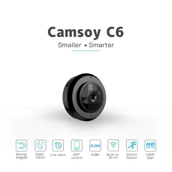 Détecteur de Fumée Caméra Espion HD 1080p LED IR Caméra Cachée Capteur de  Mouvement 16Go WiFi