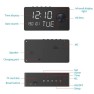 Réveil camera espion Wifi 1080P audio bidirectionnel et vision de nuit