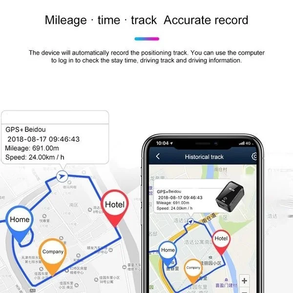 Traceur GPS temps réel - mouchard GPS voiture autonome - Hd Protech