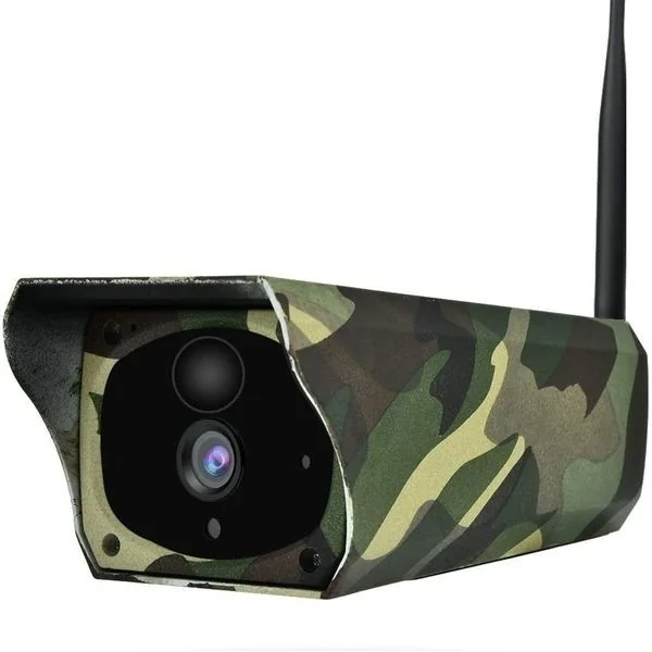 Camera de surveillance étanche solaire Wifi et IP camouflage infrarouge