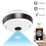 Caméra de surveillance Fisheye vu à 360° Wifi IP infrarouge et detecteur de mouvement