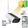 Camera de surveillance Waterproof avec panneau solaire Wifi et IP X4 Zoom