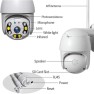 Camera Rotative de surveillance IP et Wifi 1080P vision de nuit audio bidirectionnel 355°