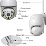 Camera Rotative de surveillance IP et Wifi 1080P vision de nuit audio bidirectionnel 355°