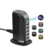 Chargeur USB 5 ports Wifi camera espion 1080P vision de nuit