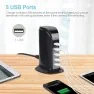 Chargeur USB 5 ports Wifi camera espion 1080P vision de nuit