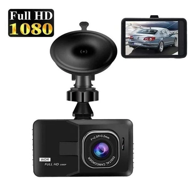 Caméra Embarquée Voiture, 3 Lentilles 1080P Full HD Dashcam Avant