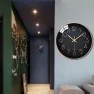 Horloge murale à caméra espion Wifi Full HD 1080P IP noire et or