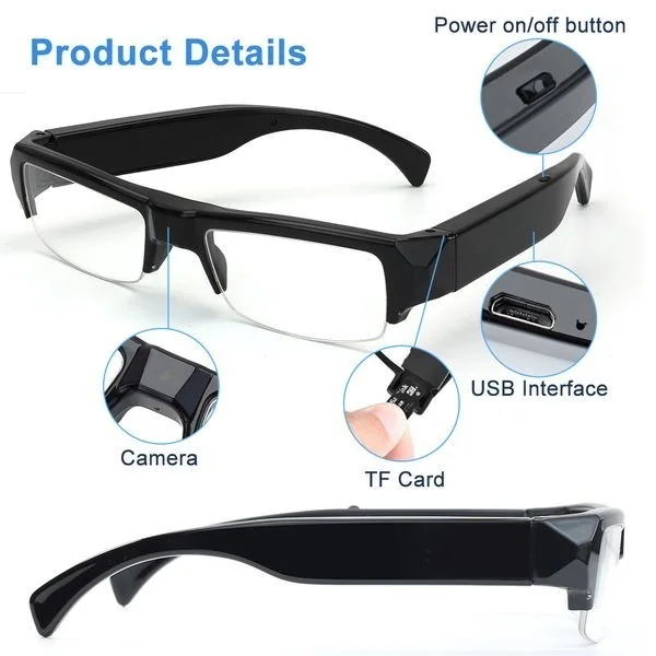 Lunettes caméra espion IP Wifi indétectable