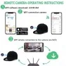 Casquette sport avec caméra espion cachée HD 1080P Wifi