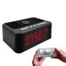 Caméra espion Wifi HD Horloge, chargeur induction, enceinte Bluetooth