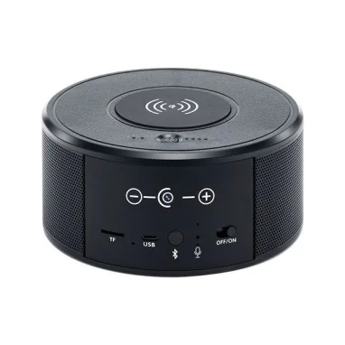 Chargeur à induction camera espion WIFI avec enceinte Bluetooth HD 1080P 
