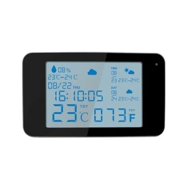 Horloge Station météo avec caméra espion HD 1080P WIFI détecteur de mouvement 