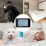 Horloge Station météo avec caméra espion HD 1080P WIFI détecteur de mouvement 