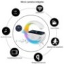 Haut-parleur chargeur induction lampe caméra espion HD 1080P Wifi