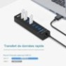 Hub USB 7 ports caméra espion WiFi 4k HD détecteur de mouvement 