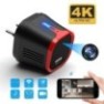 Prise chargeur USB Ultra HD 4K vision de nuit Wifi 