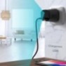 Prise secteur USB caméra espion 4K vision de nuit noire 