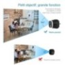 Chargeur USB secteur caméra espion Ultra HD 4K détection de mouvement Wifi blanc