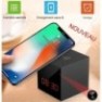 Réveil numérique chargeur induction caméra espion HD 1080P Wifi