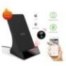 Chargeur induction à camera espion HD 1080P WiFi vision de nuit 