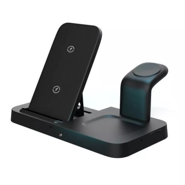 Chargeur induction 3 en 1 à caméra espion Full HD 1080P Wifi 