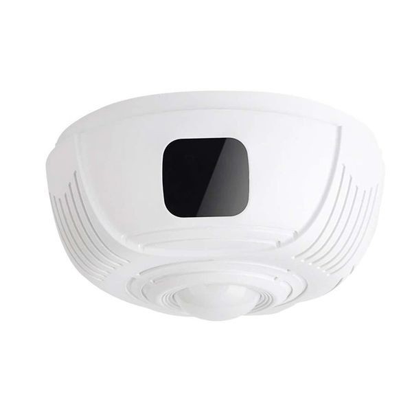 Détecteur de fumée factice à caméra espion HD 1080P 330° vision de nuit Audio Bidirectionnel