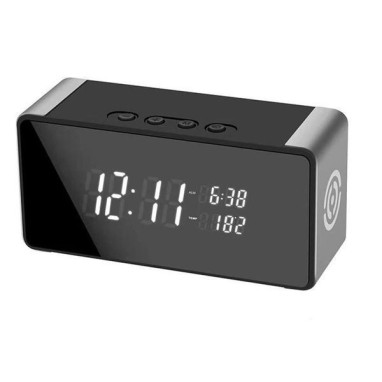 Réveil Caméra Espion Full HD 4K WiFi Vision nocturne détection de mouvement 
