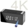 Réveil Caméra Espion Full HD 4K WiFi Vision nocturne détection de mouvement 