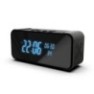 Réveil enceinte Bluetooth à caméra espion grand angle 4K vision nocturne Wifi 