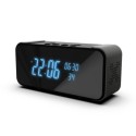 Réveil enceinte Bluetooth à caméra espion grand angle 4K vision nocturne Wifi 