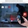 Réveil enceinte Bluetooth à caméra espion grand angle 4K vision nocturne Wifi 