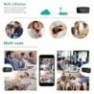 Réveil enceinte Bluetooth à caméra espion grand angle 4K vision nocturne Wifi 