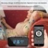 Réveil enceinte Bluetooth à caméra espion grand angle 4K vision nocturne Wifi 