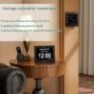 Horloge calendrier cadre photo écran LCD intégré à caméra espion Full HD 2K 