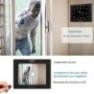 Horloge calendrier cadre photo écran LCD intégré à caméra espion Full HD 2K 