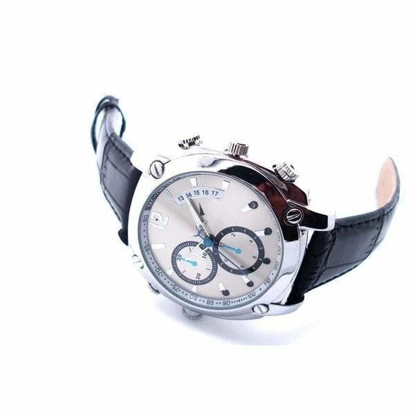 Montre caméra espion HD 1080P 8Go gris Vision de nuit waterproof - Espion -Surveillance.com